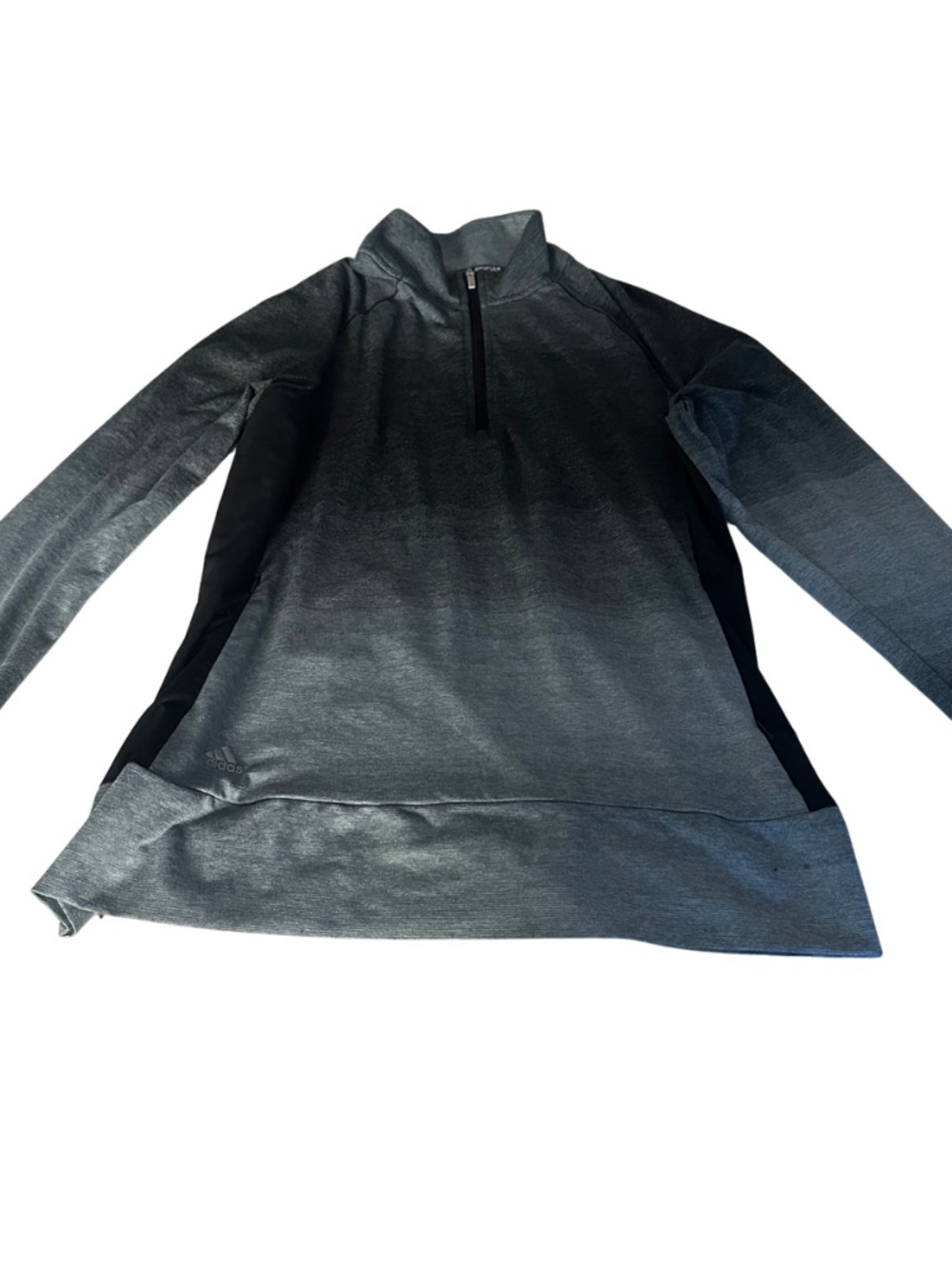 adidas Gray & Black Golf Quarter-Zip Pullover womens